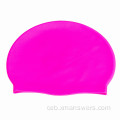 Taas nga kalidad nga waterproof silicone swimming cap alang sa longhair